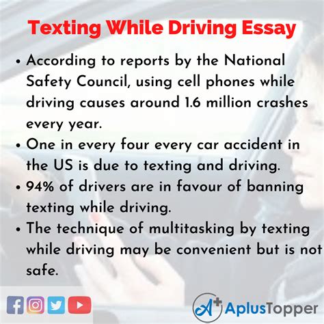Dangers of cellphone use while driving essays